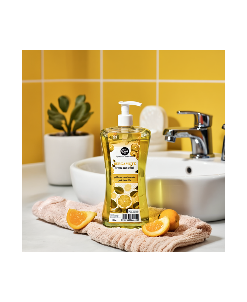 Gel Lavant pour les Mains ELYS – Bergamote – 1 Litre (Carton de 12 pièces + 1 gratuite)