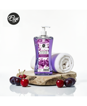 Gel Lavant pour les Mains ELYS – Cerise & Prune – 1 Litre (Carton de 12 pièces + 1 gratuite)