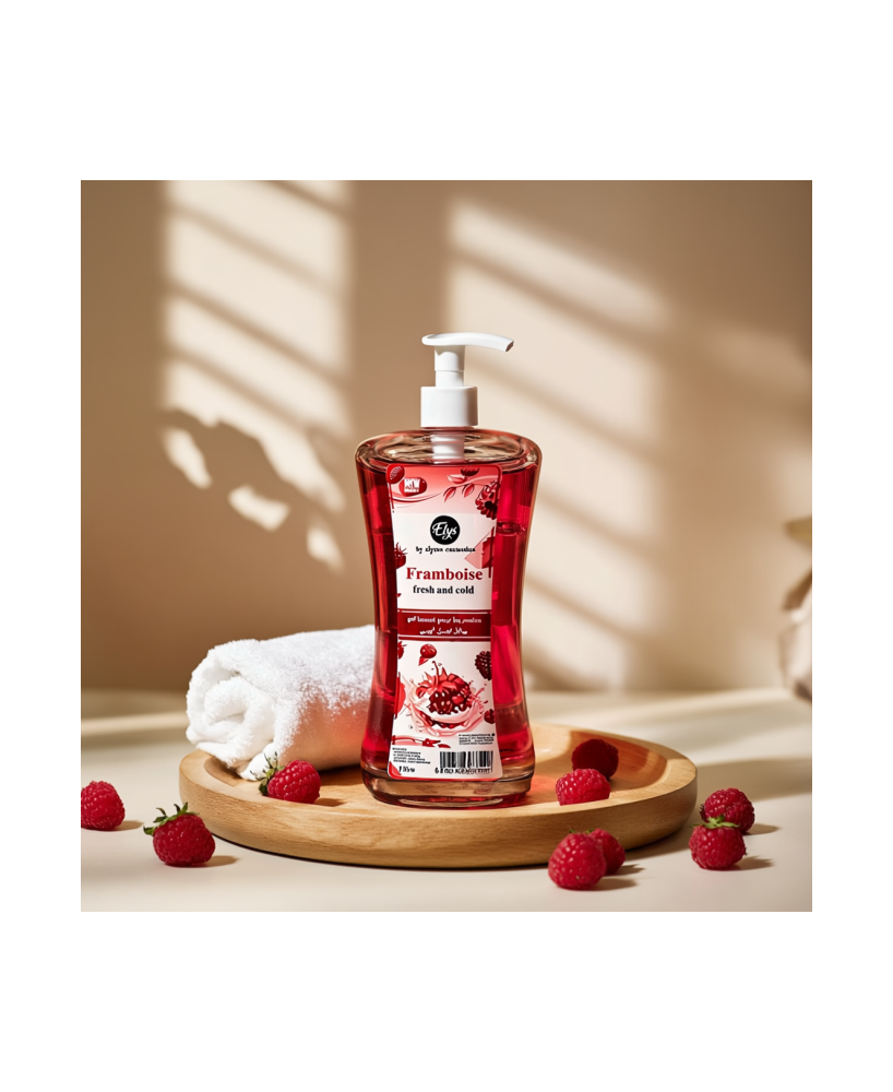 Gel Lavant pour les Mains ELYS – Framboise – 1 Litre (Carton de 12 pièces + 1 gratuite)