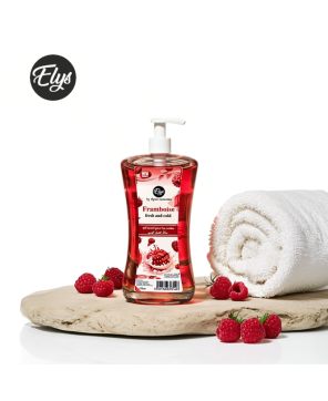 Gel Lavant pour les Mains ELYS – Framboise – 1 Litre (Carton de 12 pièces + 1 gratuite)