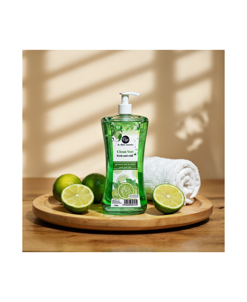Gel Lavant pour les Mains ELYS – Citron Vert – 1 Litre (Carton de 12 pièces + 1 gratuite)
